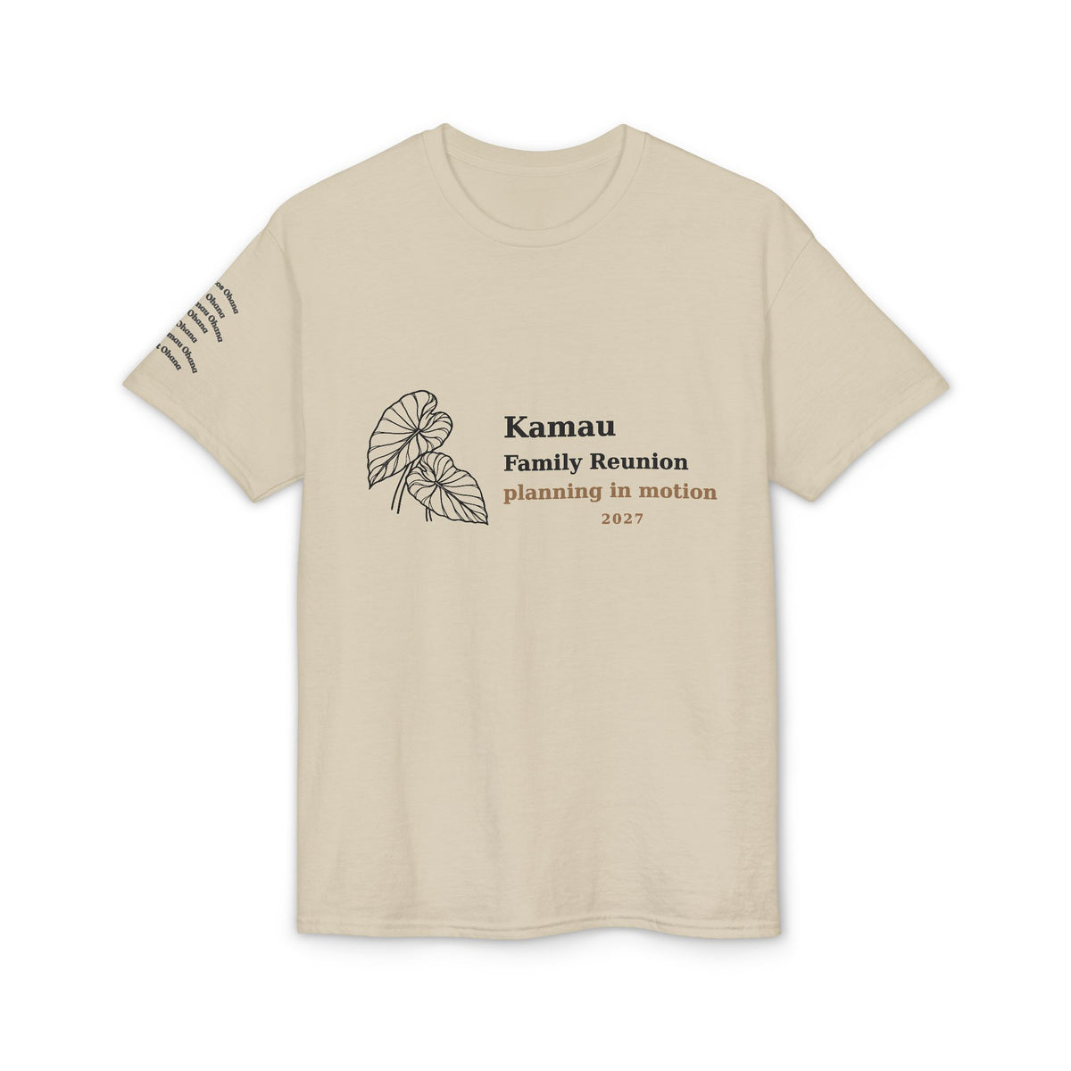 Family Reunion T-Shirt — "Kamau Family Reunion: planning in motion 2027"